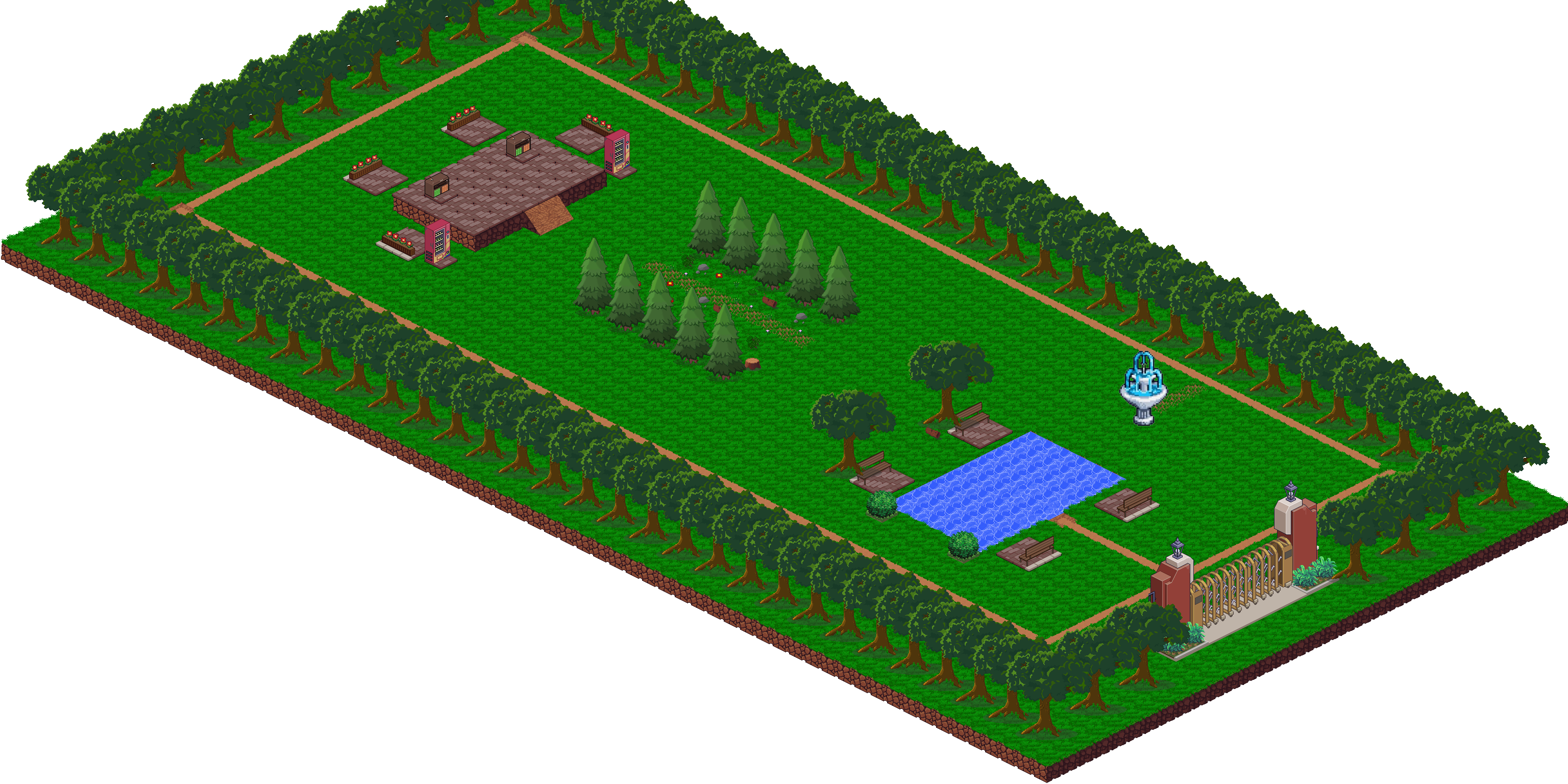 Isometric Park Map